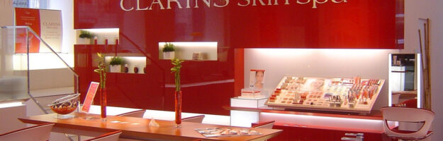 Vitrine du Clarins Spa Munich