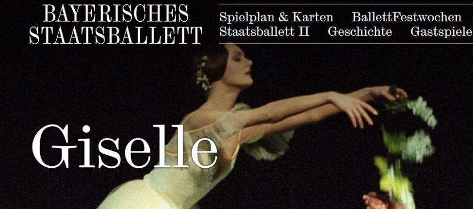 Affiche Giselle Bayerisches Staastoper München