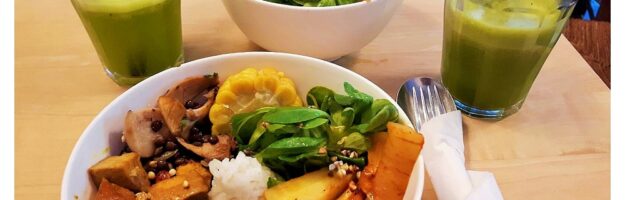 Repas au Restaurant Vegan Tushita