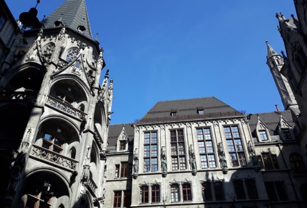 Cour intérieure de la mairie de Munich à Marienplatz