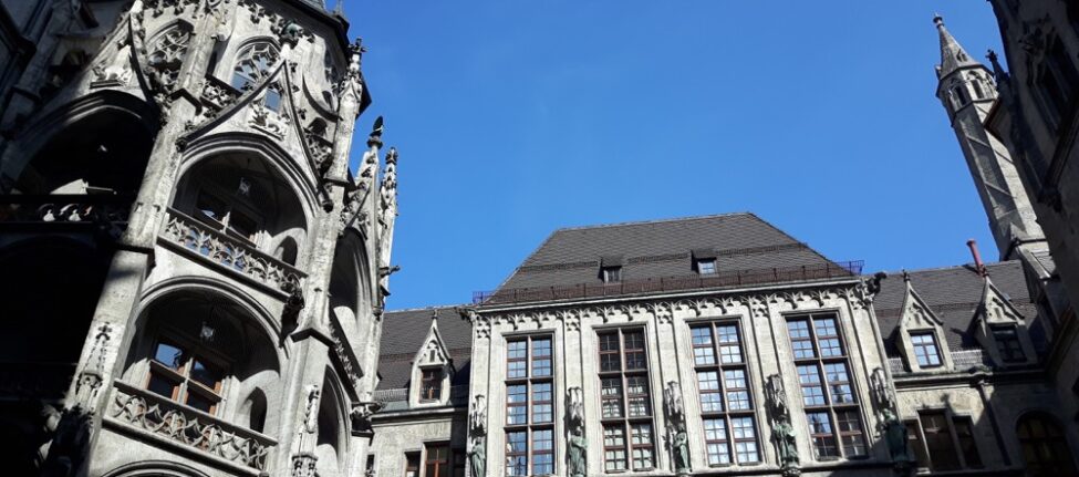 Cour intérieure de la mairie de Munich à Marienplatz
