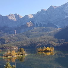 Lac Eibsee vue panoramique