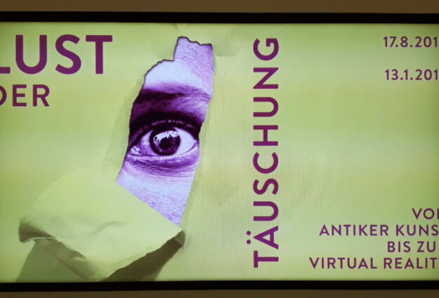 Affiche de l'expo Lust der Täuschung à la Kunsthalle de Munich © A.Tondre