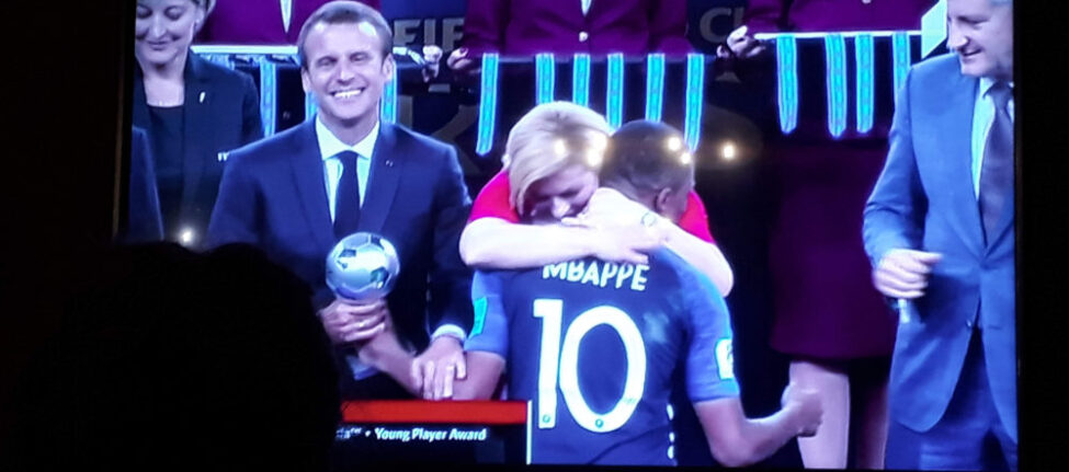 Capture d'écran, la France est championne du monde de foot 2018